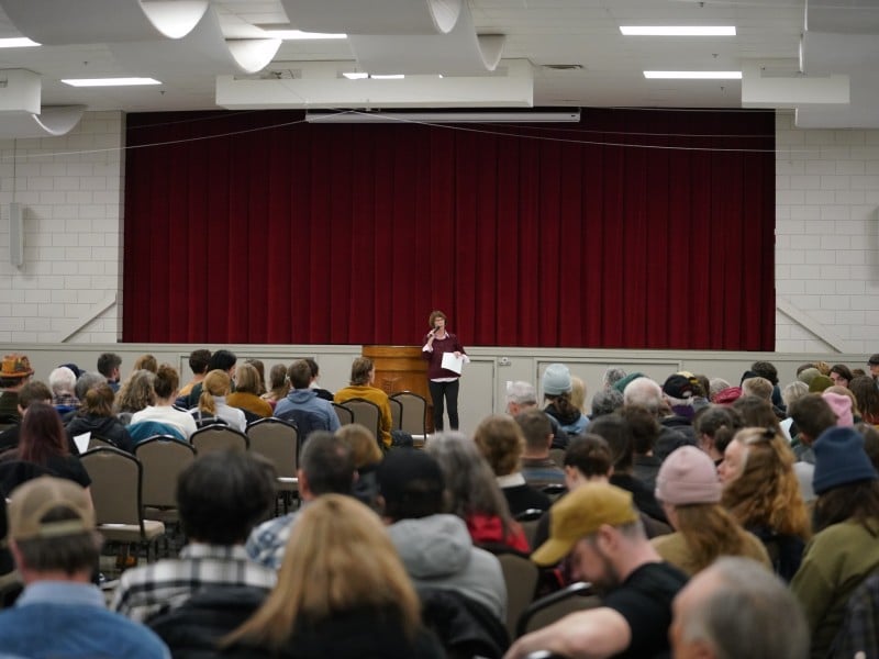 ReDi Grant funding participants at the Revelstoke Community Centre multipurpose room.
