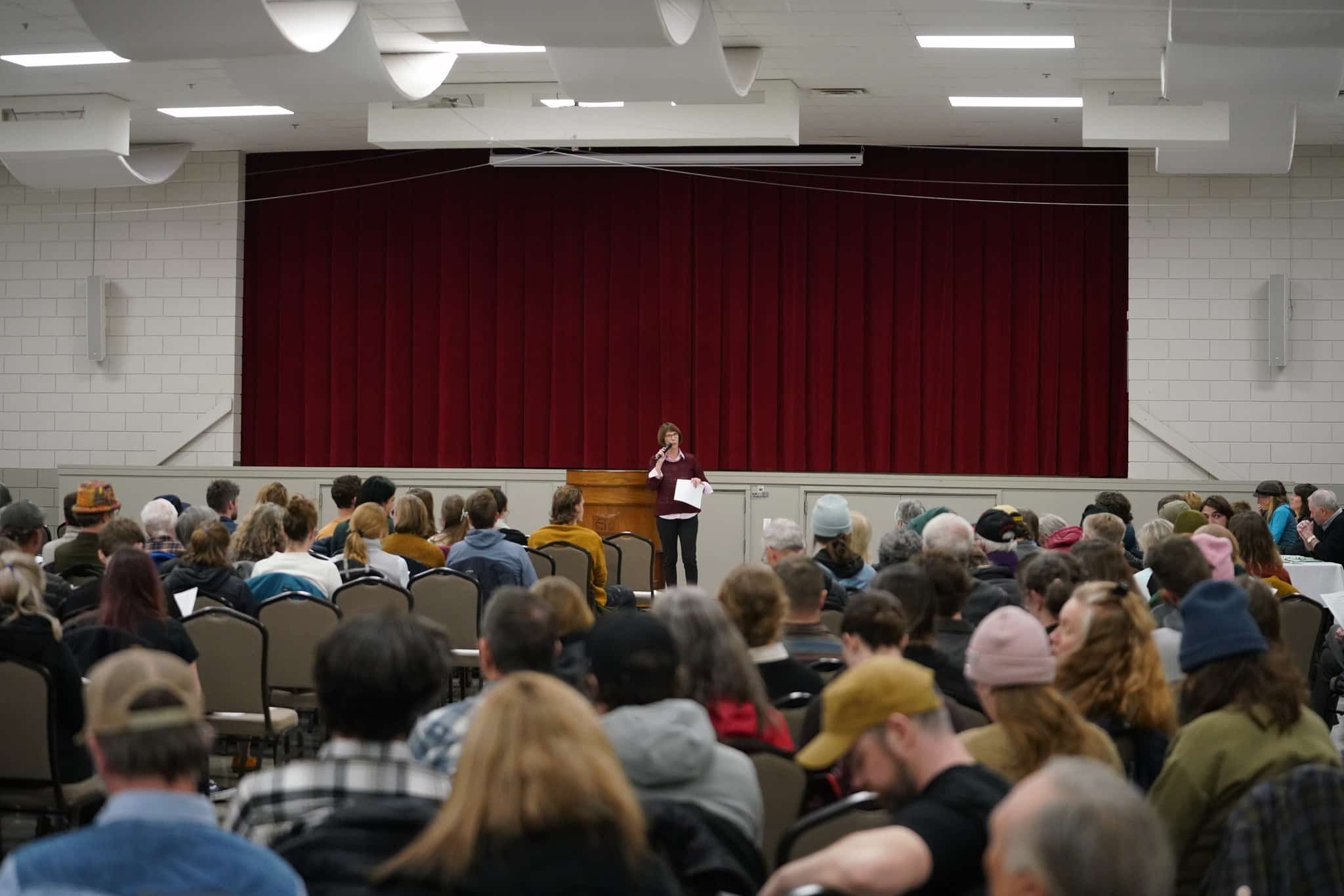 ReDi Grant funding participants at the Revelstoke Community Centre multipurpose room.