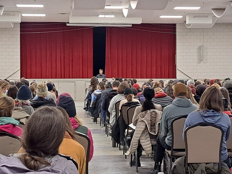 Crowds at the Revelstoke ReDi Grant 2026 voting night